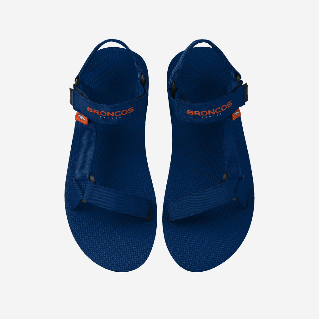 Denver Broncos Mens Solid Strap Sandal FOCO S - FOCO.com