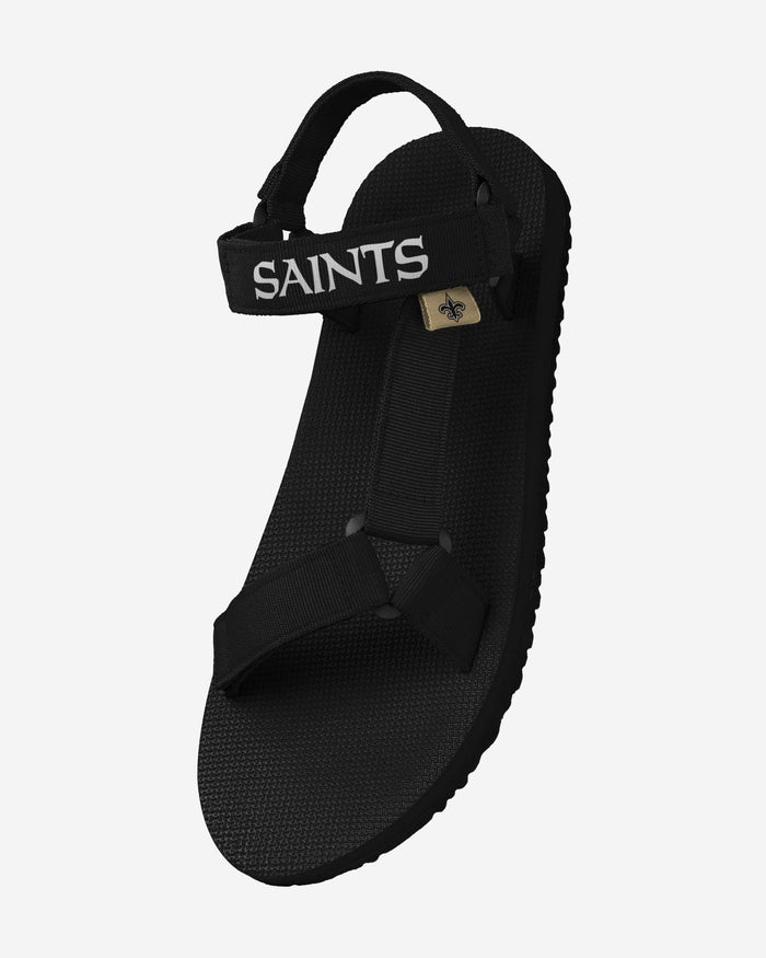 New Orleans Saints Mens Solid Strap Sandal FOCO - FOCO.com