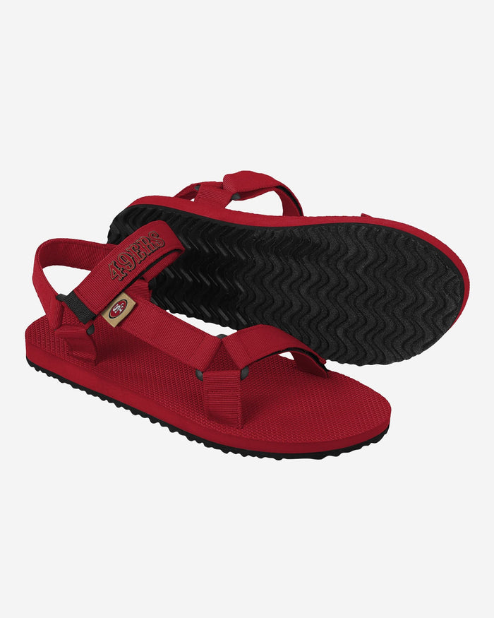 San Francisco 49ers Mens Solid Strap Sandal FOCO - FOCO.com