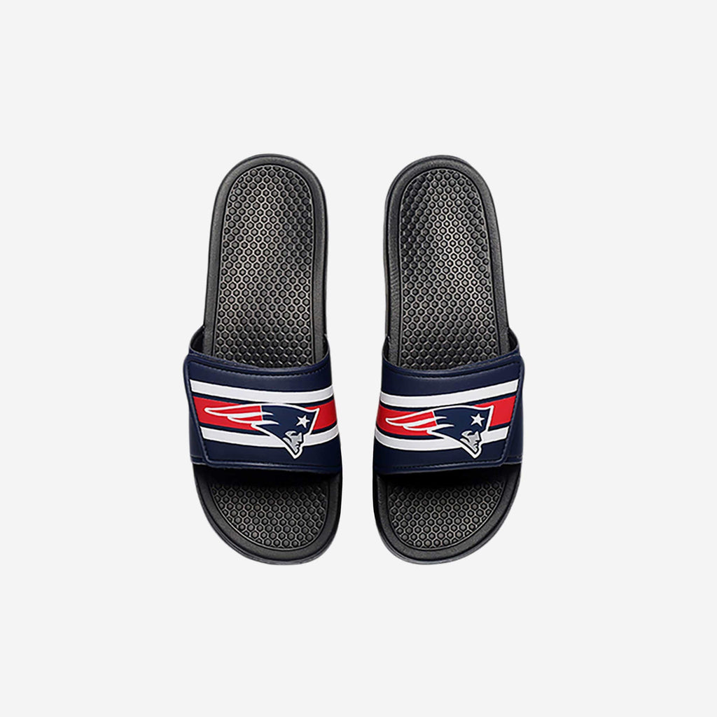 New England Patriots Stripe Legacy Sport Slide FOCO S - FOCO.com