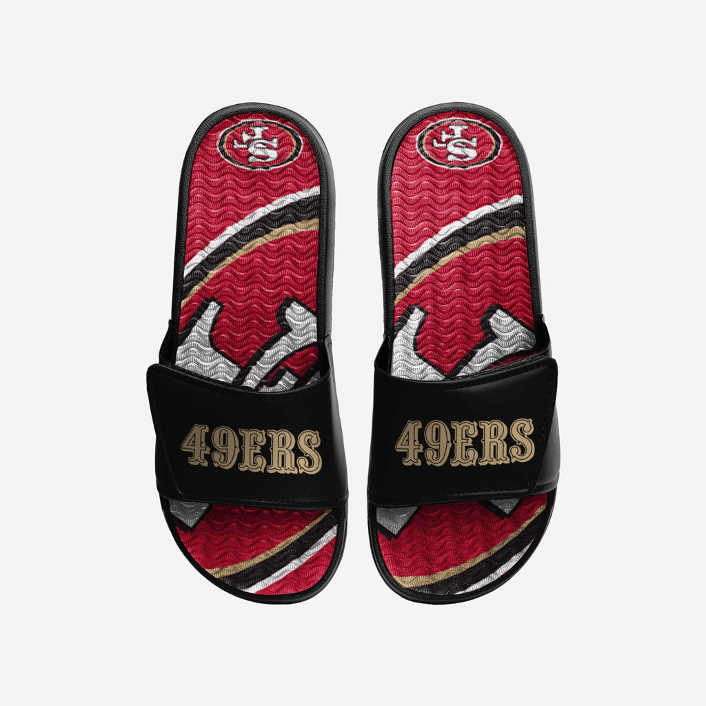 San Francisco 49ers Wordmark Gel Slide FOCO S - FOCO.com