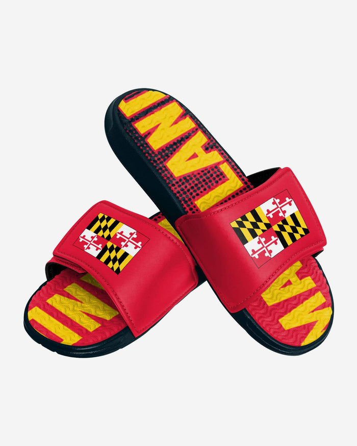 Maryland Flag Gradient Wordmark Gel Slide FOCO - FOCO.com