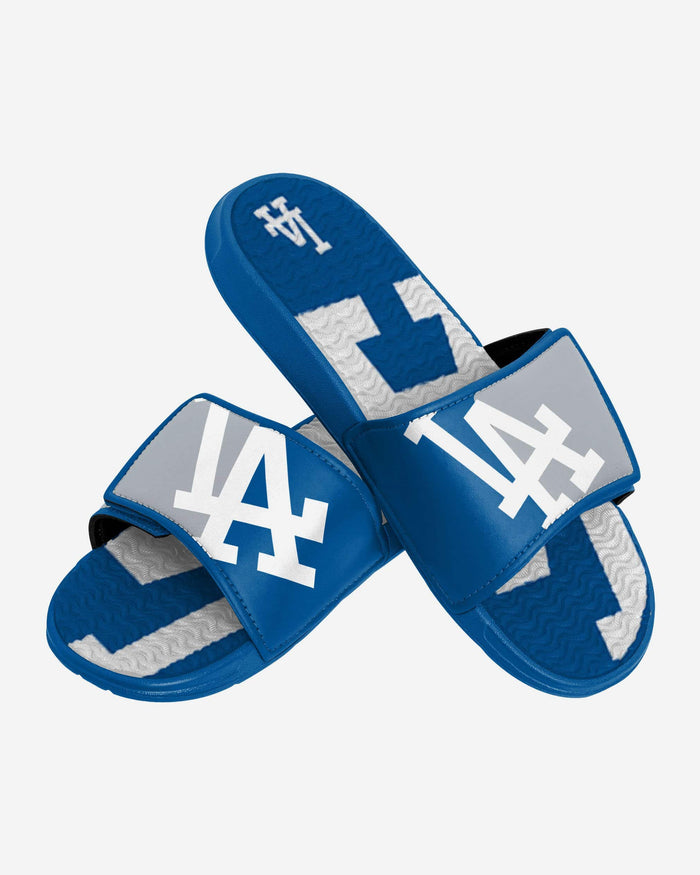 Los Angeles Dodgers Colorblock Big Logo Gel Slide FOCO - FOCO.com