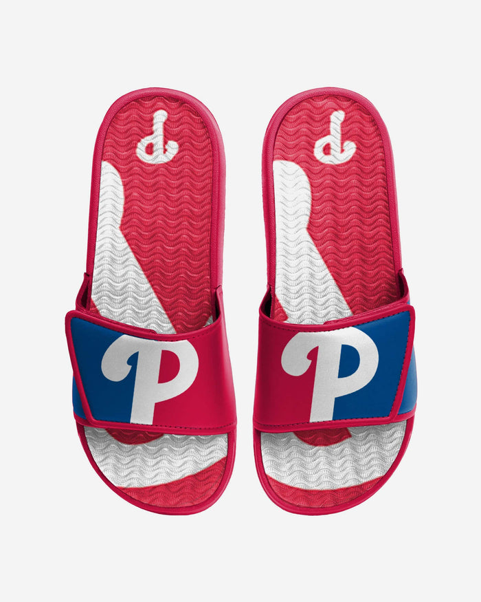 Philadelphia Phillies Colorblock Big Logo Gel Slide FOCO S - FOCO.com