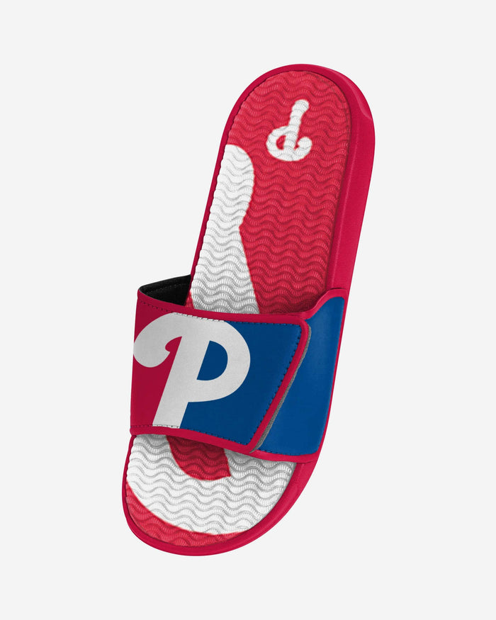 Philadelphia Phillies Colorblock Big Logo Gel Slide FOCO - FOCO.com