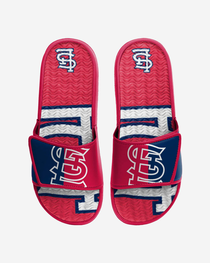 St Louis Cardinals Colorblock Big Logo Gel Slide FOCO S - FOCO.com