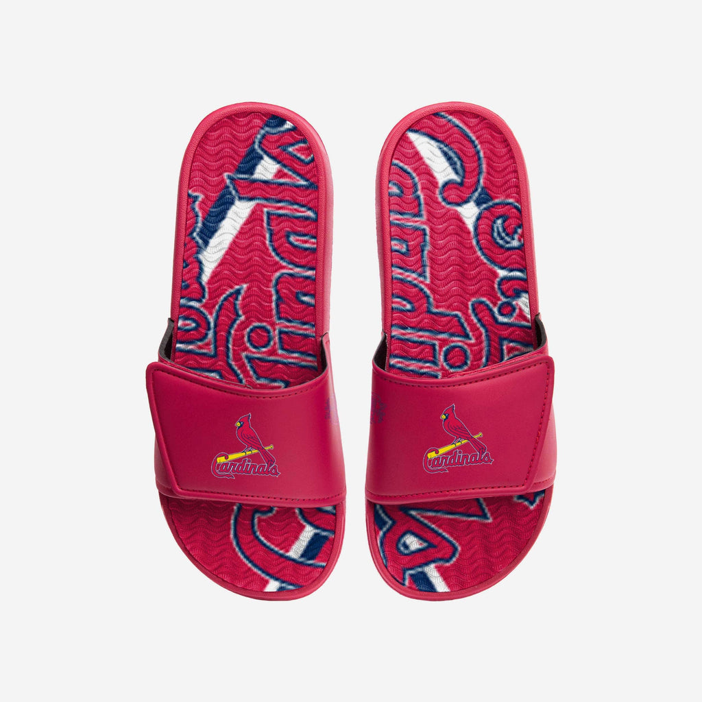 St Louis Cardinals Bold Wordmark Gel Slide FOCO S - FOCO.com