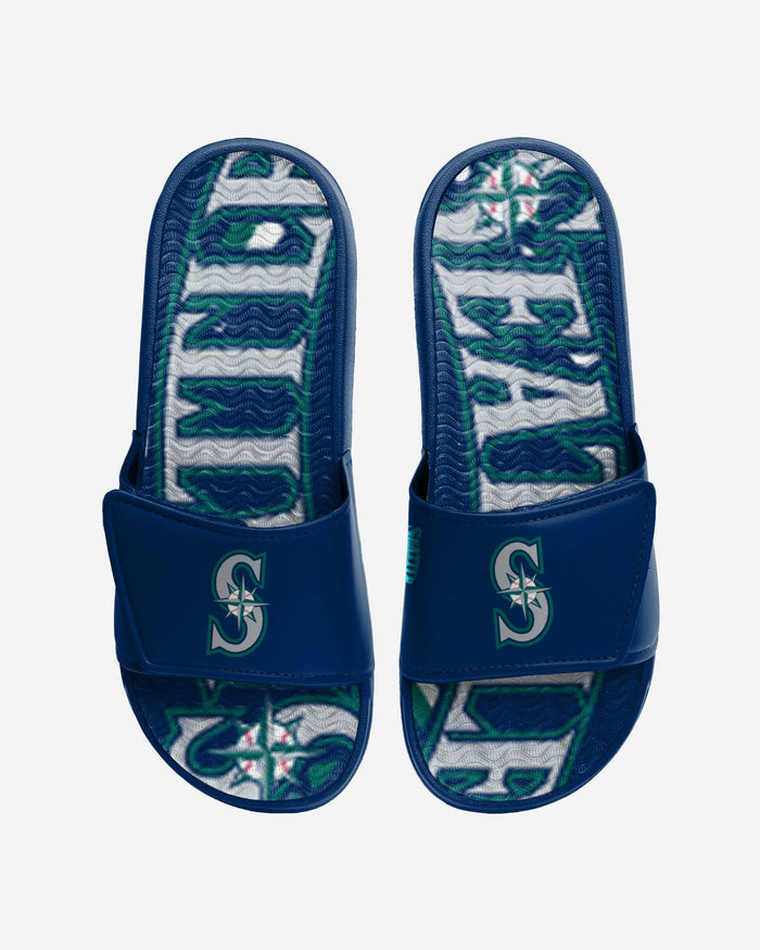 Seattle Mariners Bold Wordmark Gel Slide FOCO S - FOCO.com