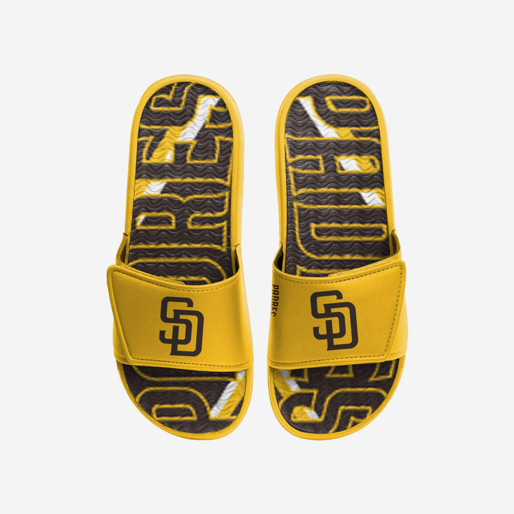 San Diego Padres Bold Wordmark Gel Slide FOCO S - FOCO.com