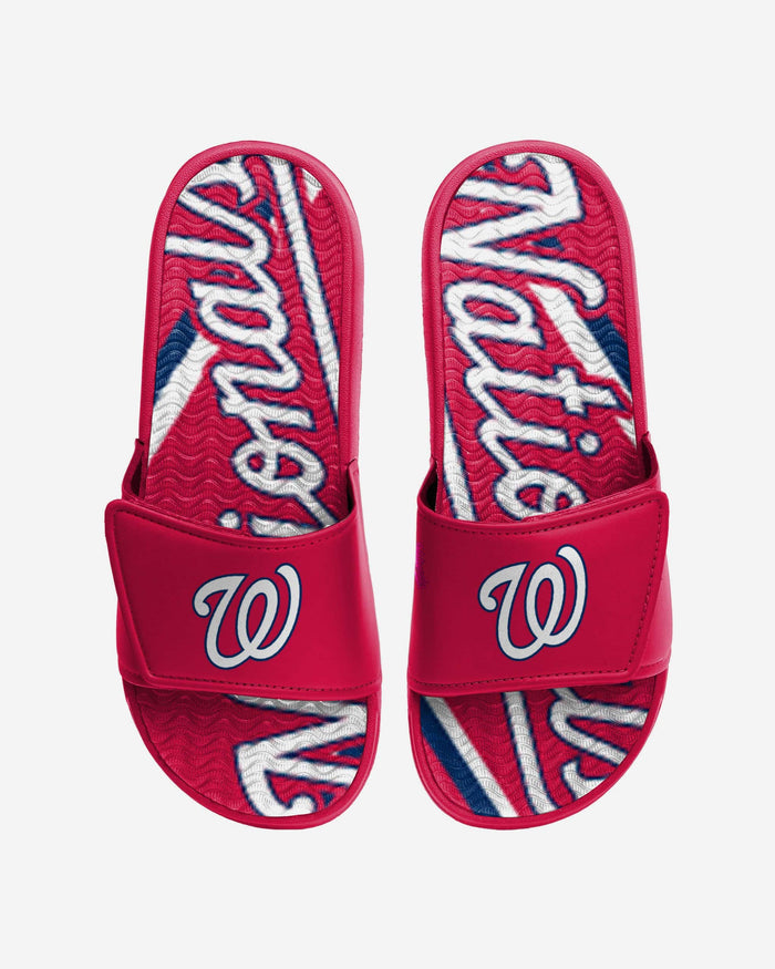 Washington Nationals Bold Wordmark Gel Slide FOCO S - FOCO.com