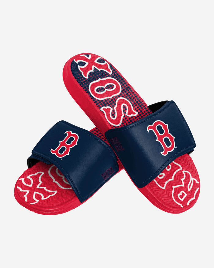 Boston Red Sox Gradient Wordmark Gel Slide FOCO S - FOCO.com