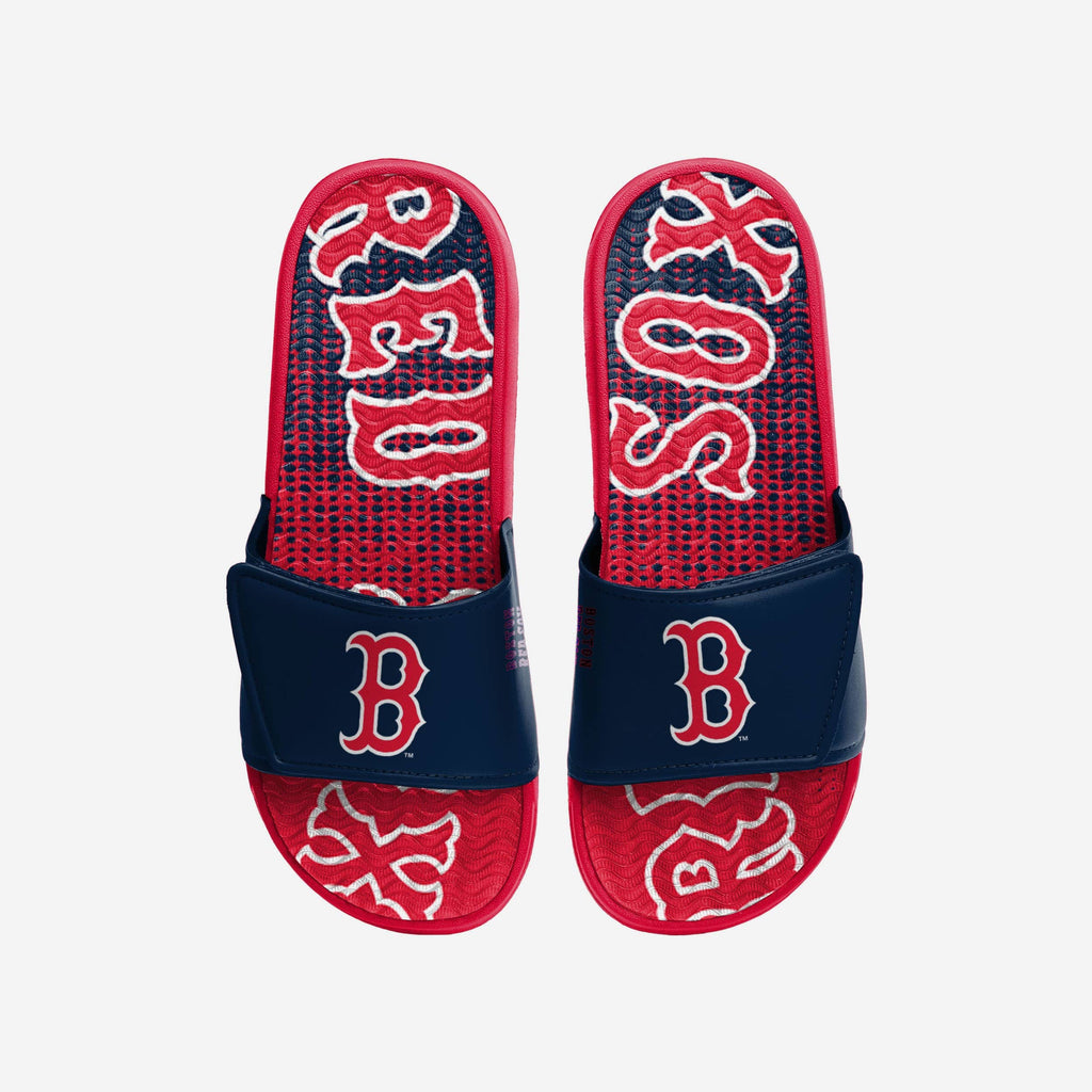 Boston Red Sox Gradient Wordmark Gel Slide FOCO - FOCO.com