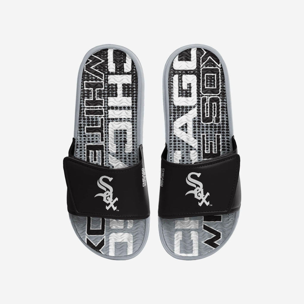 Chicago White Sox Gradient Wordmark Gel Slide FOCO S - FOCO.com