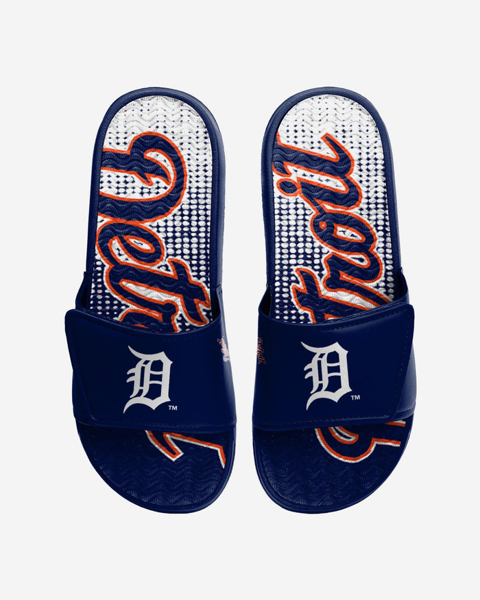Detroit Tigers Gradient Wordmark Gel Slide FOCO S - FOCO.com