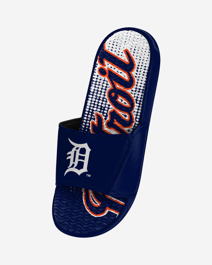 Detroit Tigers Gradient Wordmark Gel Slide FOCO - FOCO.com