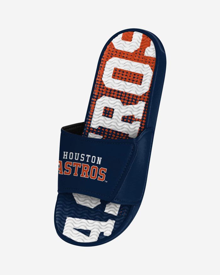 Houston Astros Gradient Wordmark Gel Slide FOCO - FOCO.com