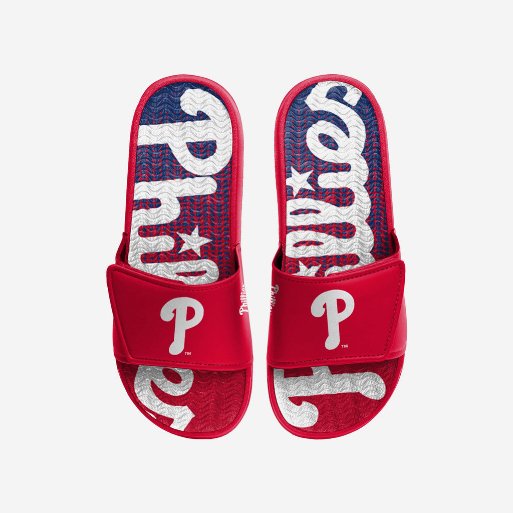 Philadelphia Phillies Gradient Wordmark Gel Slide FOCO S - FOCO.com