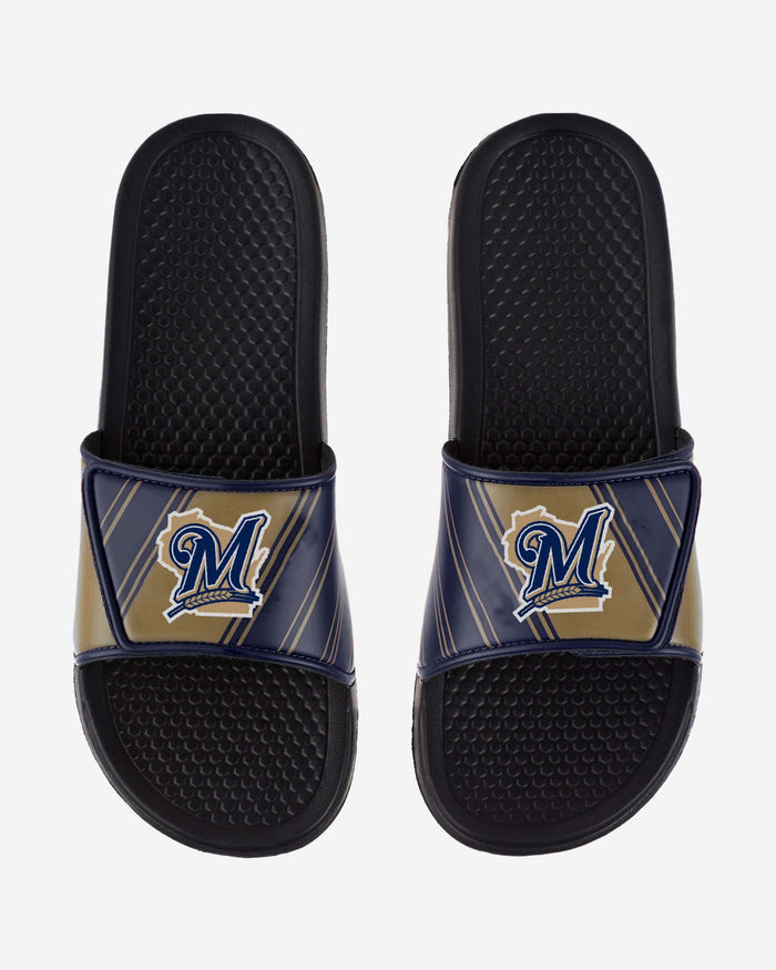 Milwaukee Brewers Legacy Sport Slide FOCO S - FOCO.com