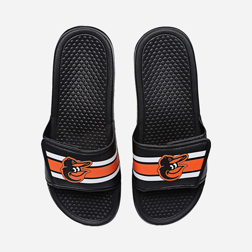 Baltimore Orioles Stripe Legacy Sport Slide FOCO S - FOCO.com