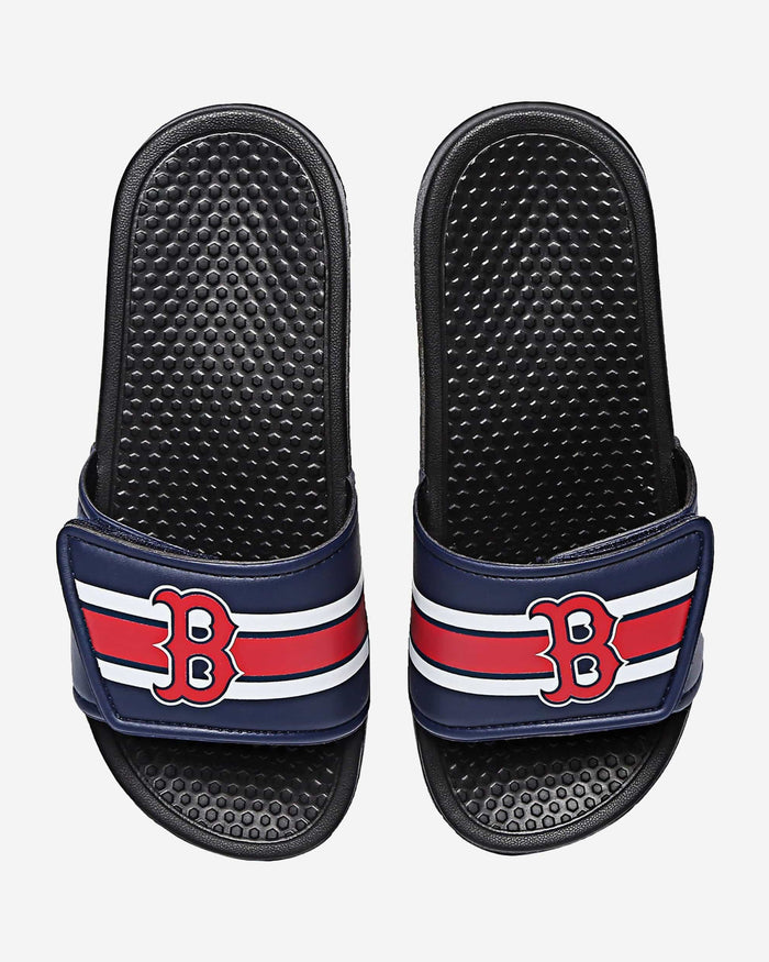 Boston Red Sox Stripe Legacy Sport Slide FOCO M - FOCO.com