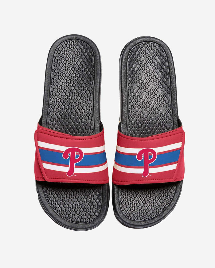 Philadelphia Phillies Stripe Legacy Sport Slide FOCO S - FOCO.com