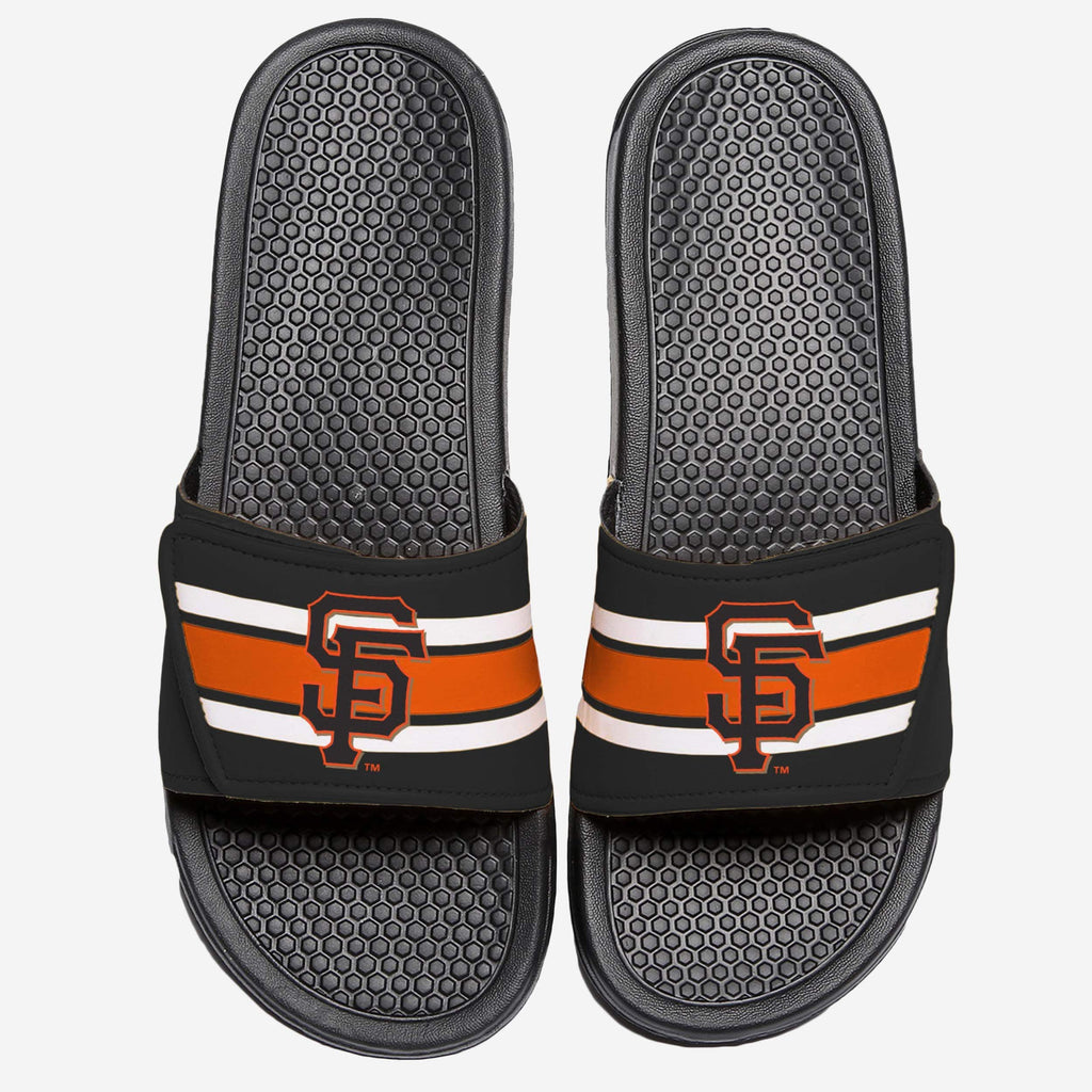 San Francisco Giants Stripe Legacy Sport Slide FOCO S - FOCO.com