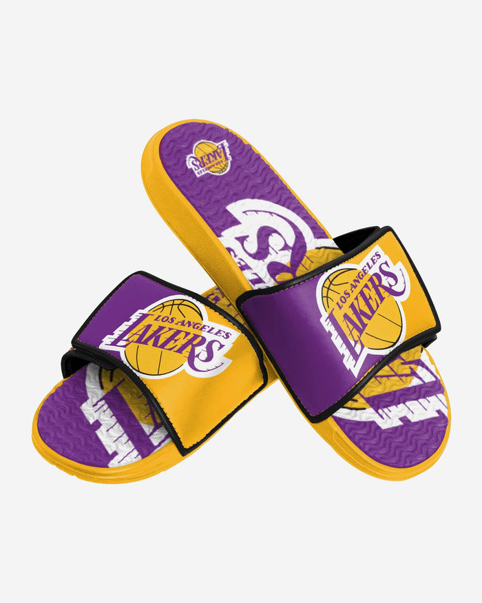 Los Angeles Lakers Colorblock Big Logo Gel Slide FOCO - FOCO.com