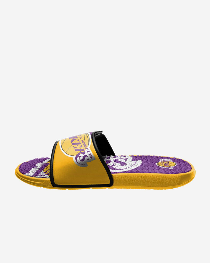 Los Angeles Lakers Colorblock Big Logo Gel Slide FOCO - FOCO.com