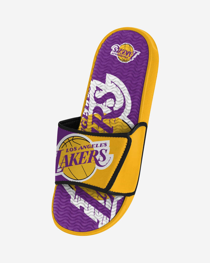 Los Angeles Lakers Colorblock Big Logo Gel Slide FOCO - FOCO.com
