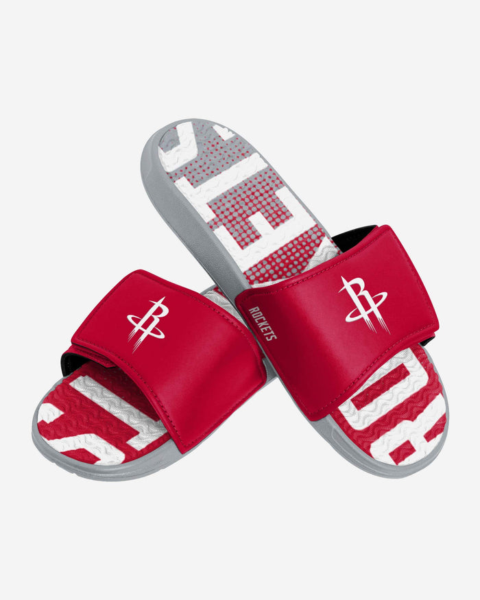 Houston Rockets Gradient Wordmark Gel Slide FOCO - FOCO.com