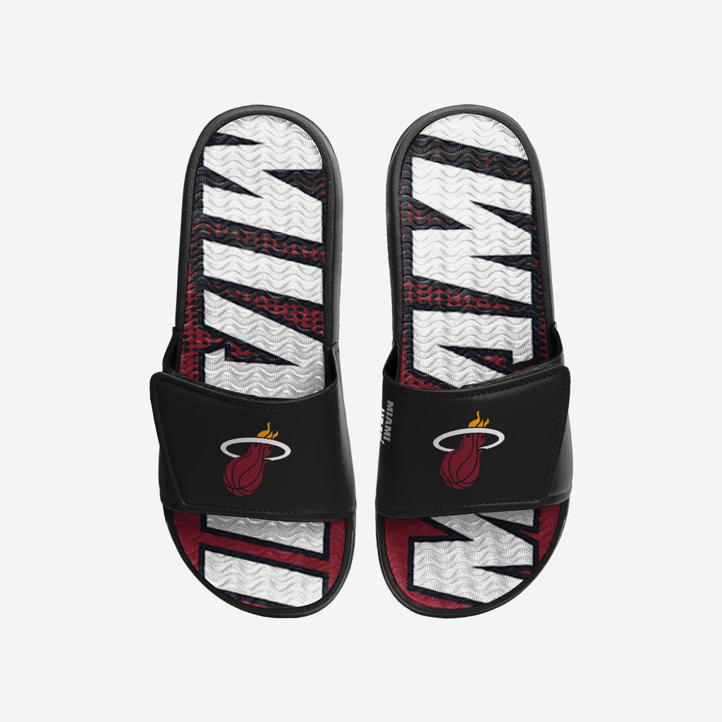 Miami Heat Gradient Wordmark Gel Slide FOCO S - FOCO.com