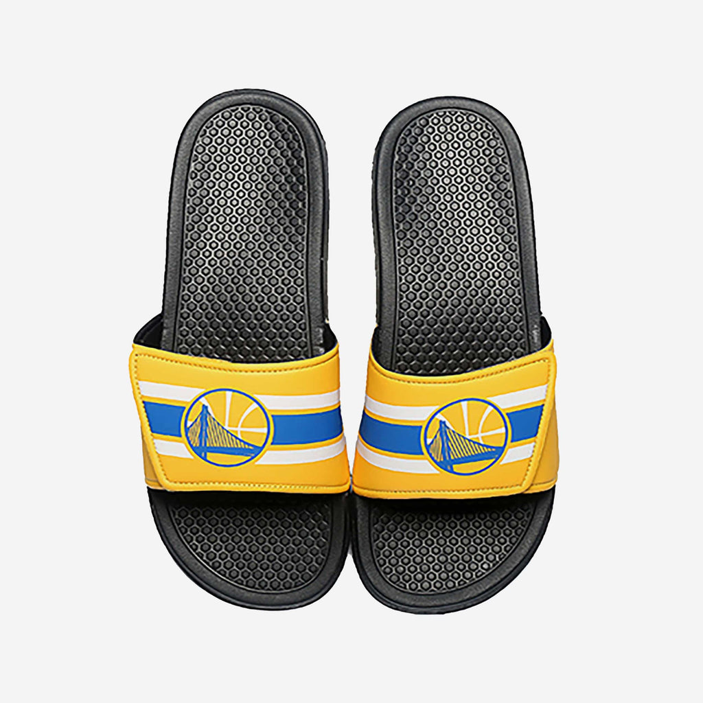 Golden State Warriors Stripe Legacy Sport Slide FOCO S - FOCO.com