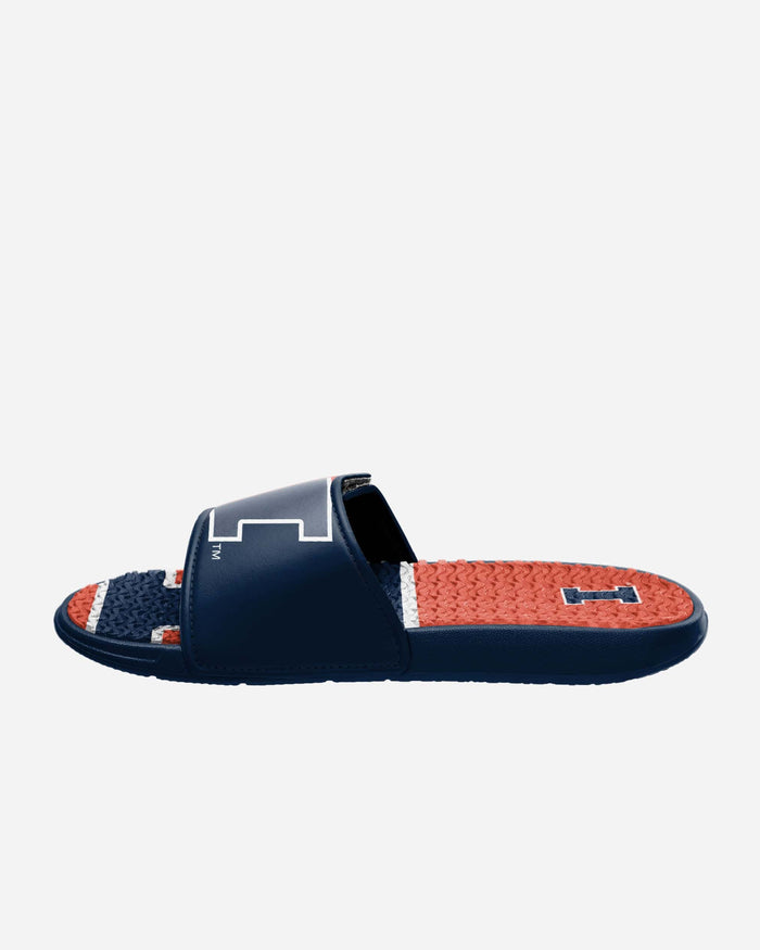 Illinois Fighting Illini Colorblock Big Logo Gel Slide FOCO - FOCO.com