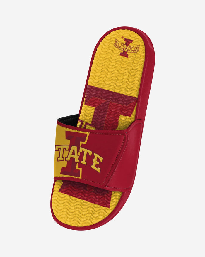 Iowa State Cyclones Colorblock Big Logo Gel Slide FOCO - FOCO.com