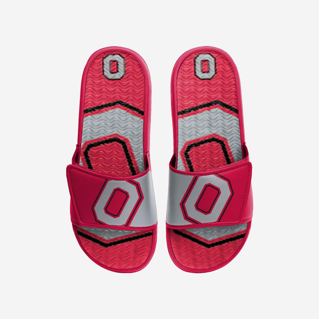 Ohio State Buckeyes Colorblock Big Logo Gel Slide FOCO S - FOCO.com