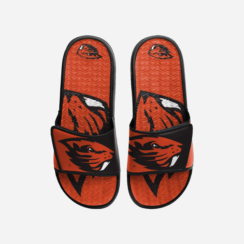 Oregon State Beavers Colorblock Big Logo Gel Slide FOCO S - FOCO.com