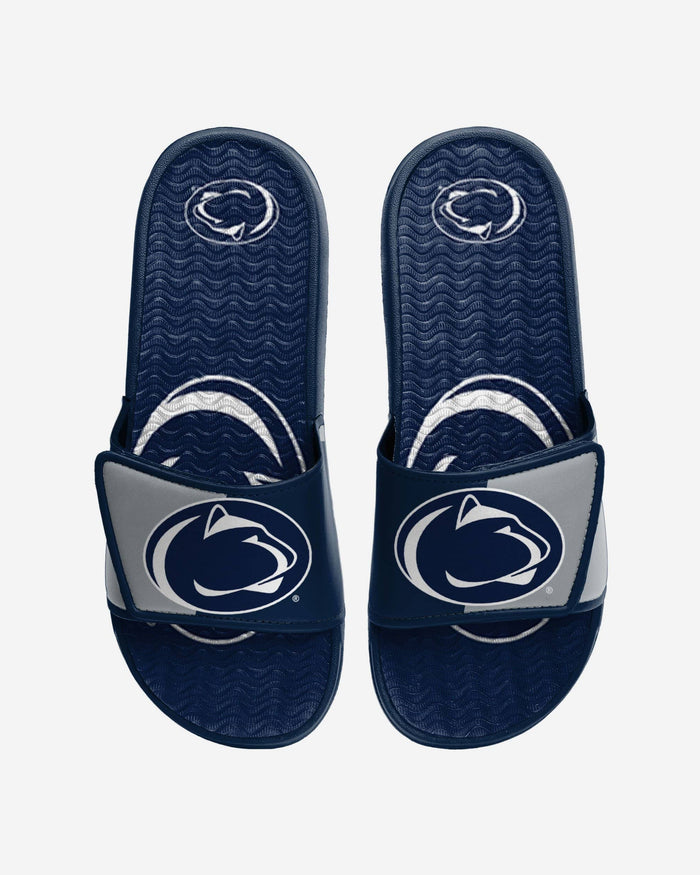 Penn State Nittany Lions Colorblock Big Logo Gel Slide FOCO S - FOCO.com