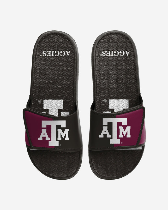 Texas A&M Aggies Colorblock Big Logo Gel Slide FOCO S - FOCO.com