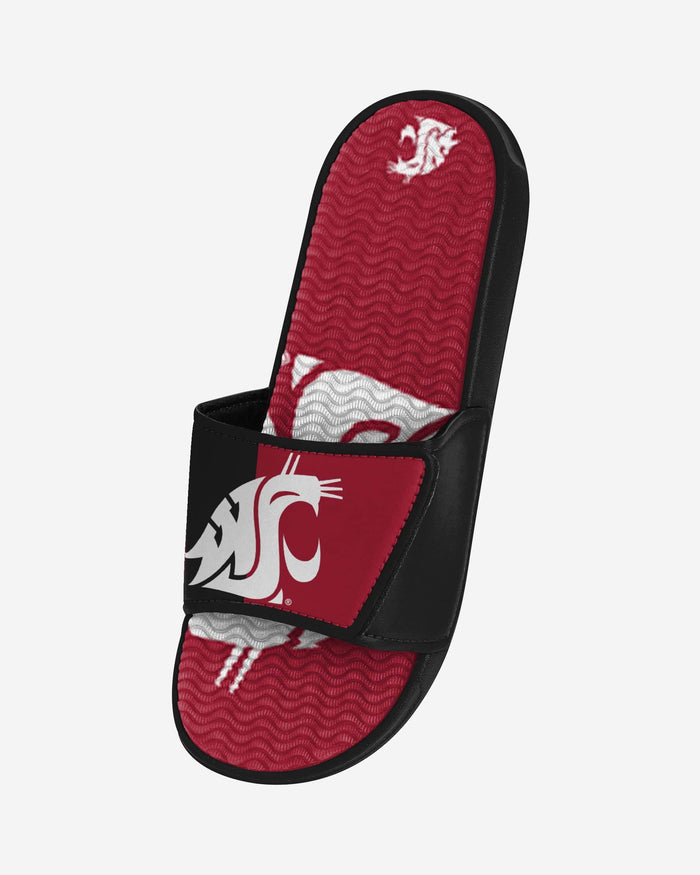 Washington State Cougars Colorblock Big Logo Gel Slide FOCO - FOCO.com