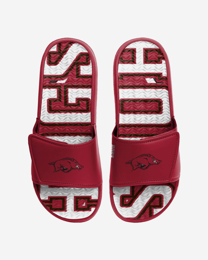 Arkansas Razorbacks Bold Wordmark Gel Slide FOCO S - FOCO.com