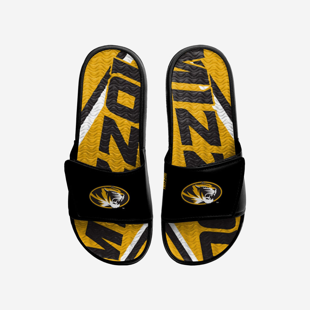 Missouri Tigers Bold Wordmark Gel Slide FOCO S - FOCO.com