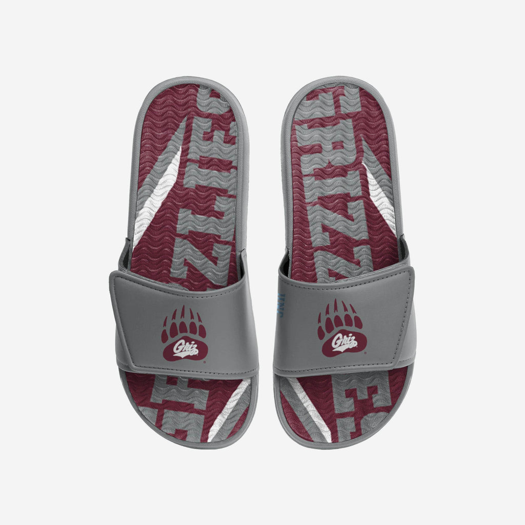 Montana Grizzlies Bold Wordmark Gel Slide FOCO S - FOCO.com