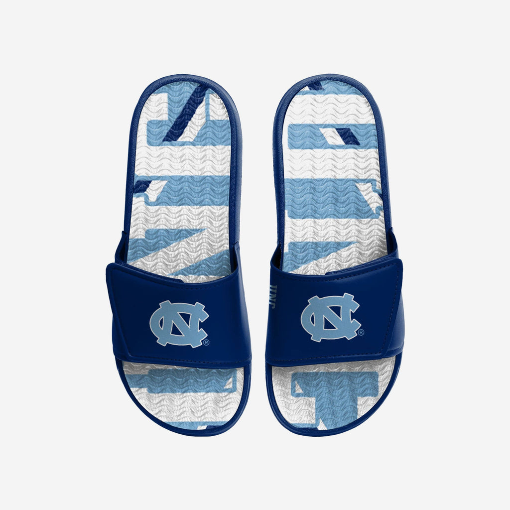 North Carolina Tar Heels Bold Wordmark Gel Slide FOCO S - FOCO.com