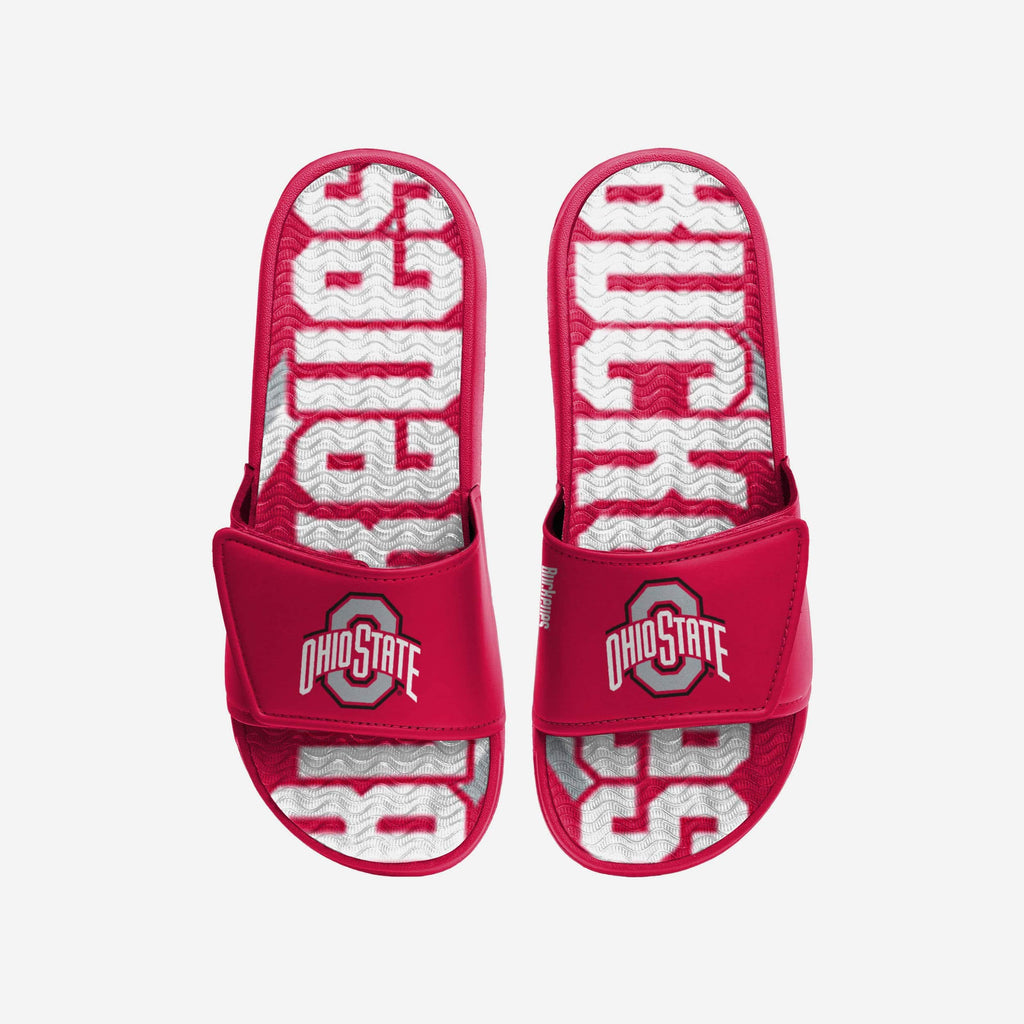 Ohio State Buckeyes Bold Wordmark Gel Slide FOCO S - FOCO.com