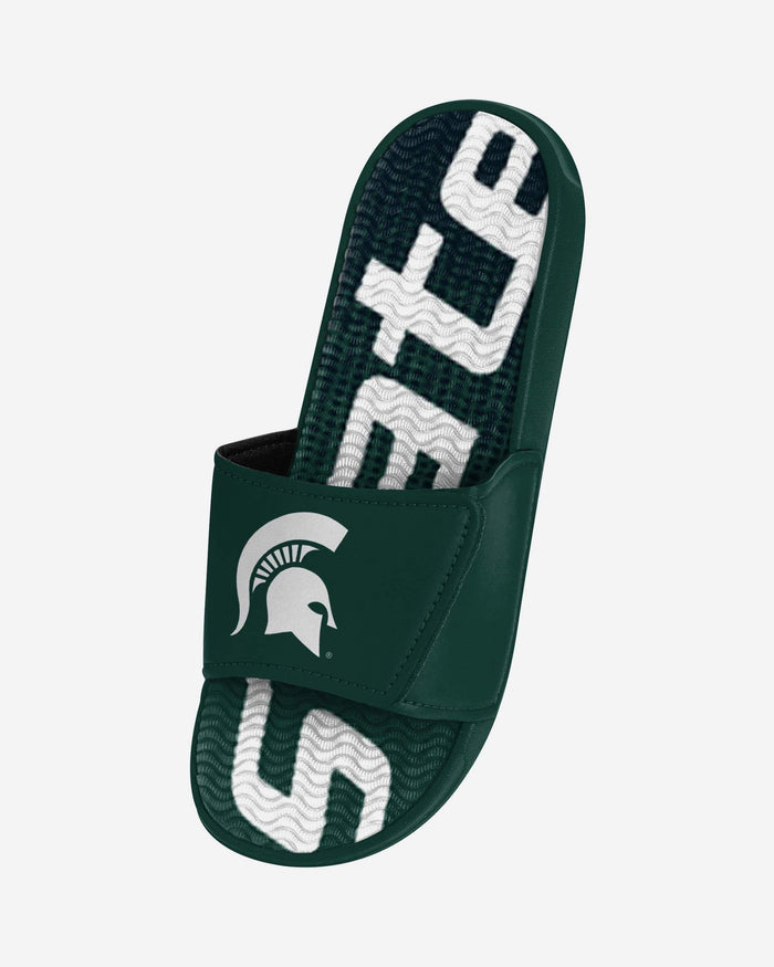 Michigan State Spartans Gradient Wordmark Gel Slide FOCO - FOCO.com