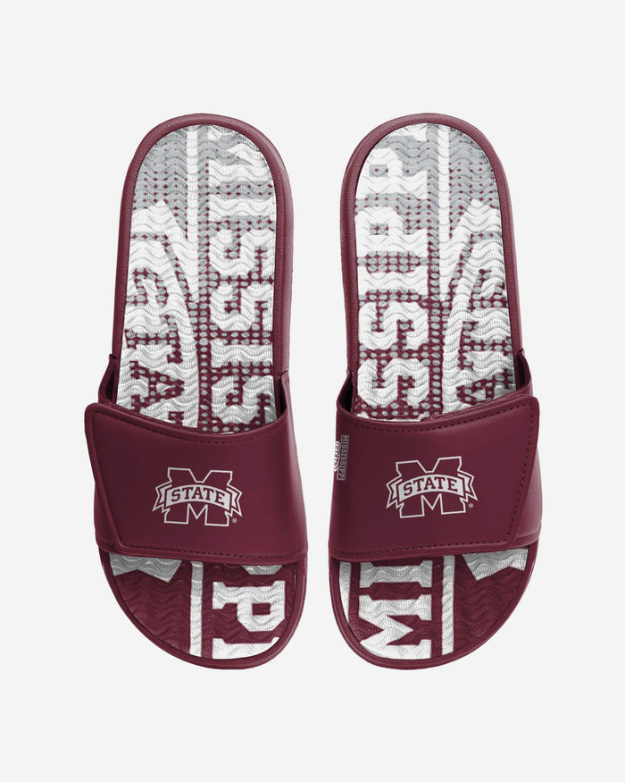 Mississippi State Bulldogs Gradient Wordmark Gel Slide FOCO S - FOCO.com