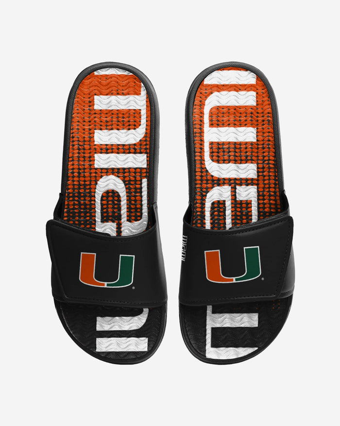 Miami Hurricanes Gradient Wordmark Gel Slide FOCO S - FOCO.com