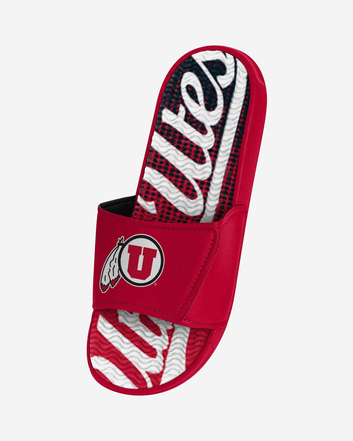 Utah Utes Gradient Wordmark Gel Slide FOCO - FOCO.com