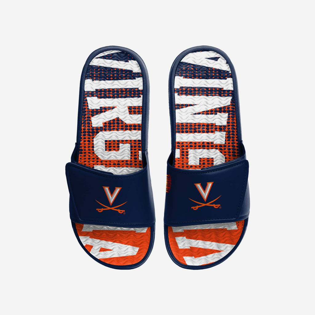 Virginia Cavaliers Gradient Wordmark Gel Slide FOCO S - FOCO.com