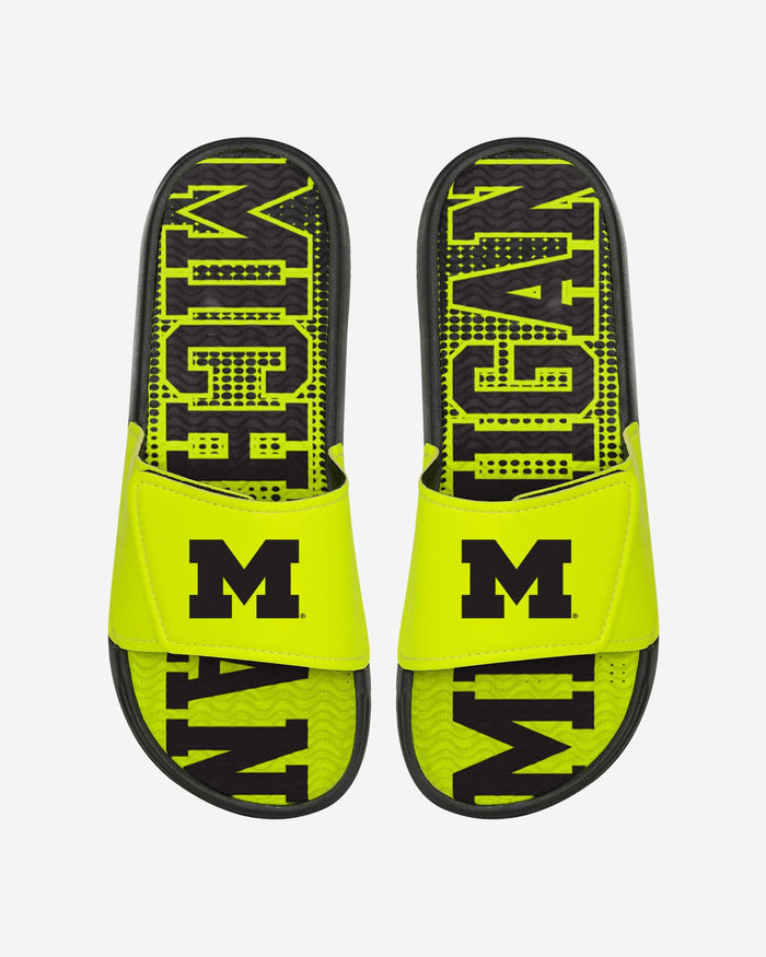 Michigan Wolverines Highlights Gel Slide FOCO S - FOCO.com